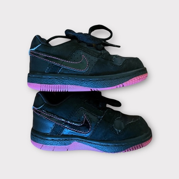 Nike | Toddler Black & Pink Sneakers Lace Ups Athletic Size 5C - Picture 1 of 7